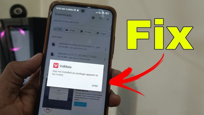 Fix VidMate Errors