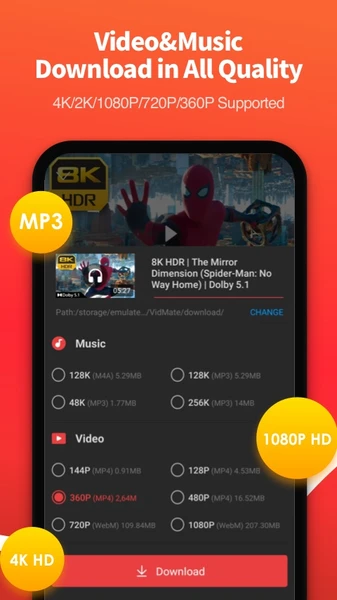 VidMate Settings